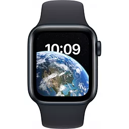 Смарт-часы Apple Watch SE 2022 GPS 40mm Aluminium Case with White Sport Band - Regular Midnight (MNJV3UL/A) - миниатюра 3