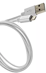 Кабель USB Canyon 12w 2.4a 0.96m Lightning cable gray (CNS-MFIC3B) - миниатюра 3
