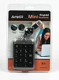 Клавиатура A4Tech (TK-5) Grey+Black - миниатюра 3
