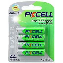Аккумулятор PKCELL Pre-Charged AA / R6 600mAh 4шт (PC/AA600-4BA)