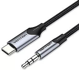 Аудио кабель Vention Aux mini Jack 3.5 mm - USB Type-C M/M Cable 1.5 м black (BGKHG)