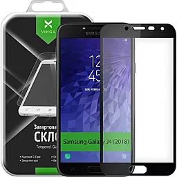 Защитное стекло Vinga Full Glue Samsung J400 Galaxy J4 2018 Black (VTPGSJ400)