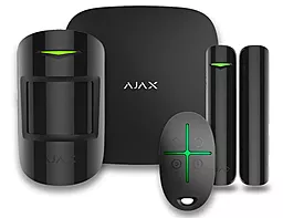 Комплект беспроводной сигнализации Ajax StarterKit Black (Hub / MotionProtect / DoorProtect / SpaceControl)