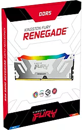Оперативная память Kingston Fury 16 GB DDR5 6400 MHz Renegade Silver/White RGB (KF564C32RWA-16) - миниатюра 4