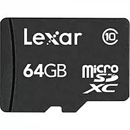 Карта памяти Lexar microSDXC 64GB Class 10 + SD-адаптер (LSDMI64GABEUC10A) - миниатюра 2
