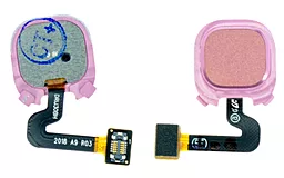 Шлейф Samsung Galaxy A9 2018 A920 со сканером отпечатка пальца Bubblegum Pink - миниатюра 2