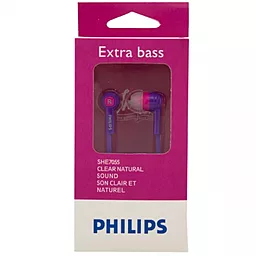 Наушники Philips SHE7055 Purple/Red - миниатюра 2