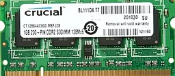Оперативна пам'ять для ноутбука Micron SoDIMM DDR2 1GB 800 MHz (CT12864AC800)