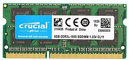 Оперативна пам'ять для ноутбука Crucial SO-DIMM DDR3L 8GB 1600MHz (CT102464BF160B.M16FP)