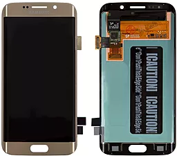 Дисплей Samsung Galaxy S6 Edge G925 з тачскріном, оригінал, Gold