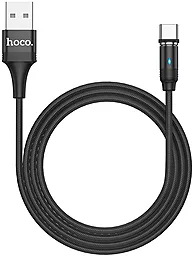 Кабель USB Hoco U76 Fresh Magnetic Lightning Cable Black - миниатюра 4