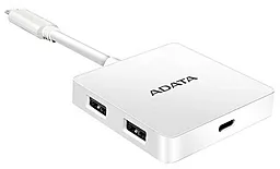 Мультипортовый USB Type-C хаб ADATA USB-C -> 1/USB-A 3.1 x 2/HDMI x 1 White