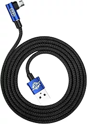 Кабель USB Baseus MVP Elbow 2M micro USB Cable Blue (CAMMVP-B03) - миниатюра 5