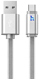 Кабель USB Hoco UPL12 Metal Jelly Knitted USB Type-C Cable Silver