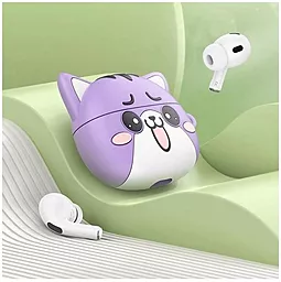 Наушники Hoco EW48 Purple cat - миниатюра 5