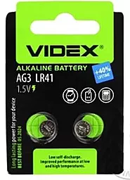 Батарейки Videx AG3 / LR41 / SR736SW / 384 / 392 2шт 1.55 V
