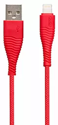 Кабель USB XO NB48 10w 2.1a Lightning cable Red