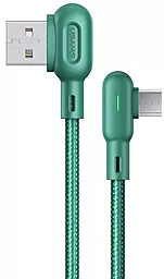 Кабель USB Usams U57 Dual Right-Angle micro USB Cable Green