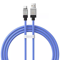 Кабель USB Baseus CoolPlay Series 100w 2м USB Type-C cable blue (CAKW000703)