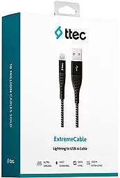 Кабель USB Ttec 2DKX01LS 10W 2A 1.5M Lightning Cable Black - миниатюра 7