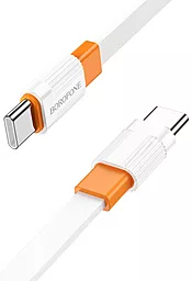 Кабель USB PD Borofone BX89 Union 60W USB Type-C - Type-C Cable White/Orange