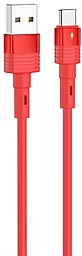 Кабель USB Hoco U82 Cool Grace Silicone USB Type-C  Red
