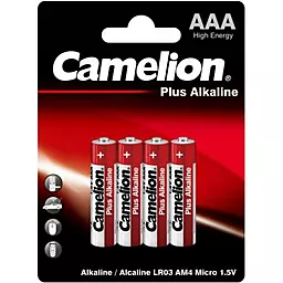 Батарейки Camelion AAA / LR03 Plus Alkaline 4шт (LR03-BP4) 1.5 V