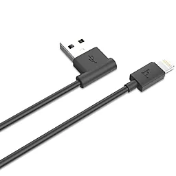 USB Кабель Hoco UPL11 L Shape Lightning Cable Black - мініатюра 3
