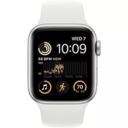 Смарт-часы Apple Watch SE 2022 GPS 40mm Aluminium Case with White Sport Band - Regular Silver (MNJV3UL/A) - миниатюра 4