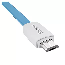 Кабель USB Baseus micro USB Data Cable Blue / White - миниатюра 3