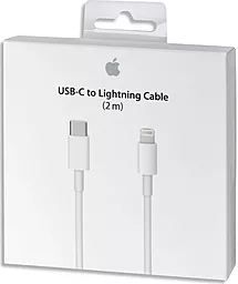 Кабель USB PD Apple 2M USB Type-C - Lightning Cable White Original (MKQ42ZM/A) - миниатюра 3
