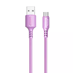 Кабель USB ColorWay 2.4A micro USB Cable Purple (CW-CBUM044-PU) - миниатюра 2