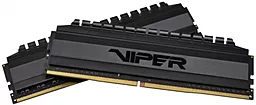 Оперативна пам'ять Patriot 16GB (2x8GB) DDR4 4000MHz Viper 4 Blackout (PVB416G400C9K) - мініатюра 2