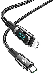 Кабель USB PD Hoco S51 Extreme Display 20W USB Type-C - Lightning Cable Black - миниатюра 4