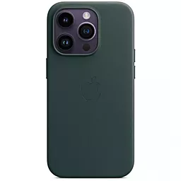 Чехол Apple Leather Case with MagSafe для iPhone 15 Pro Black