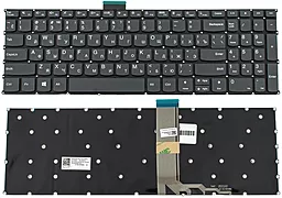 Клавиатура для ноутбука Lenovo IdeaPad 3-15, 3-17 без рамки Black