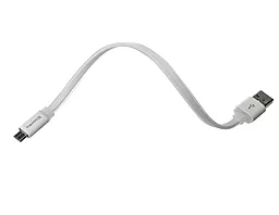 Кабель USB ColorWay 12w 2.4a 0.25m micro USB cable white (CW-CBUM-MUM25W) - миниатюра 2
