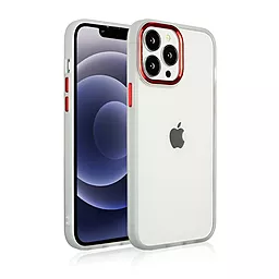 Чехол 1TOUCH Cristal Guard для Apple iPhone 13 White-Red
