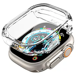 Чехол-накладка Ultra Hybrid для Apple Watch Ultra 49mm Crystal Clear (ACS05459) - миниатюра 3