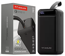 Повербанк Titanum 741S 50000mAh 22.5W Black (TPB-741S-B) - миниатюра 4