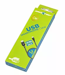 Кабель USB Maxxter micro USB Cable Black (UB-AMM-1.2M) - миниатюра 3