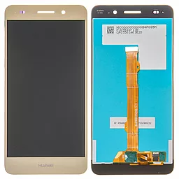 Дисплей Huawei Y6 II, Honor 5A, Honor Holly 3 (CAM-L03, CAM-L23, CAM-L21, CAM-UL00, CAM-L32, CAM-L22) с тачскрином, оригинал, Gold