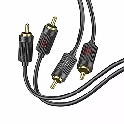 Аудио кабель Hoco UPA29 BL13 2хRCA M/M 1.5 м Cable black - миниатюра 4