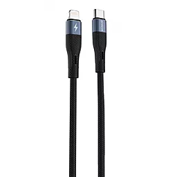 USB PD Кабель Proove Light Silicone 27W 3A 1M USB Type-C - Lightning Cable Black