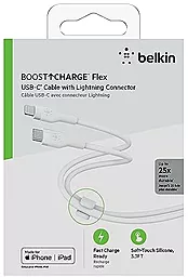 Кабель USB PD Belkin BoostCharge Flex 20W 2M USB Type-C - Lightning Cable White (CAA009bt2MWH) - миниатюра 7