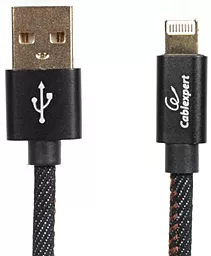 Кабель USB Cablexpert 2.4A Lightning Cable Black (CCPB-L-USB-04BK)