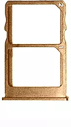 Держатель (лоток) Сим карты Meizu Pro 7 / Pro 7 Plus Gold