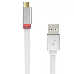 USB Кабель Scosche FlatOut™ LED Realtree® Micro USB 1.8 м. White (MFLED6WT) - мініатюра 2