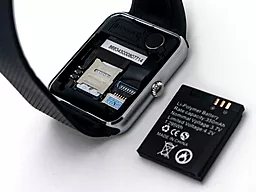 Смарт-часы UWatch Smart GT08 Silver with Black strap - миниатюра 7