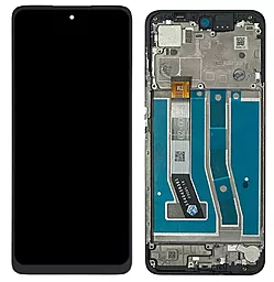 Дисплей Motorola Moto G54 (XT2343) с тачскрином и рамкой, оригинал, Black